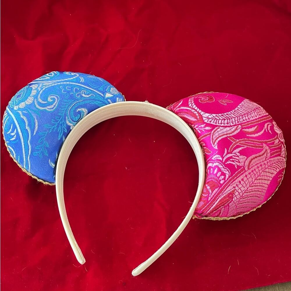Minnie Mouse ears - Aurora brocade split